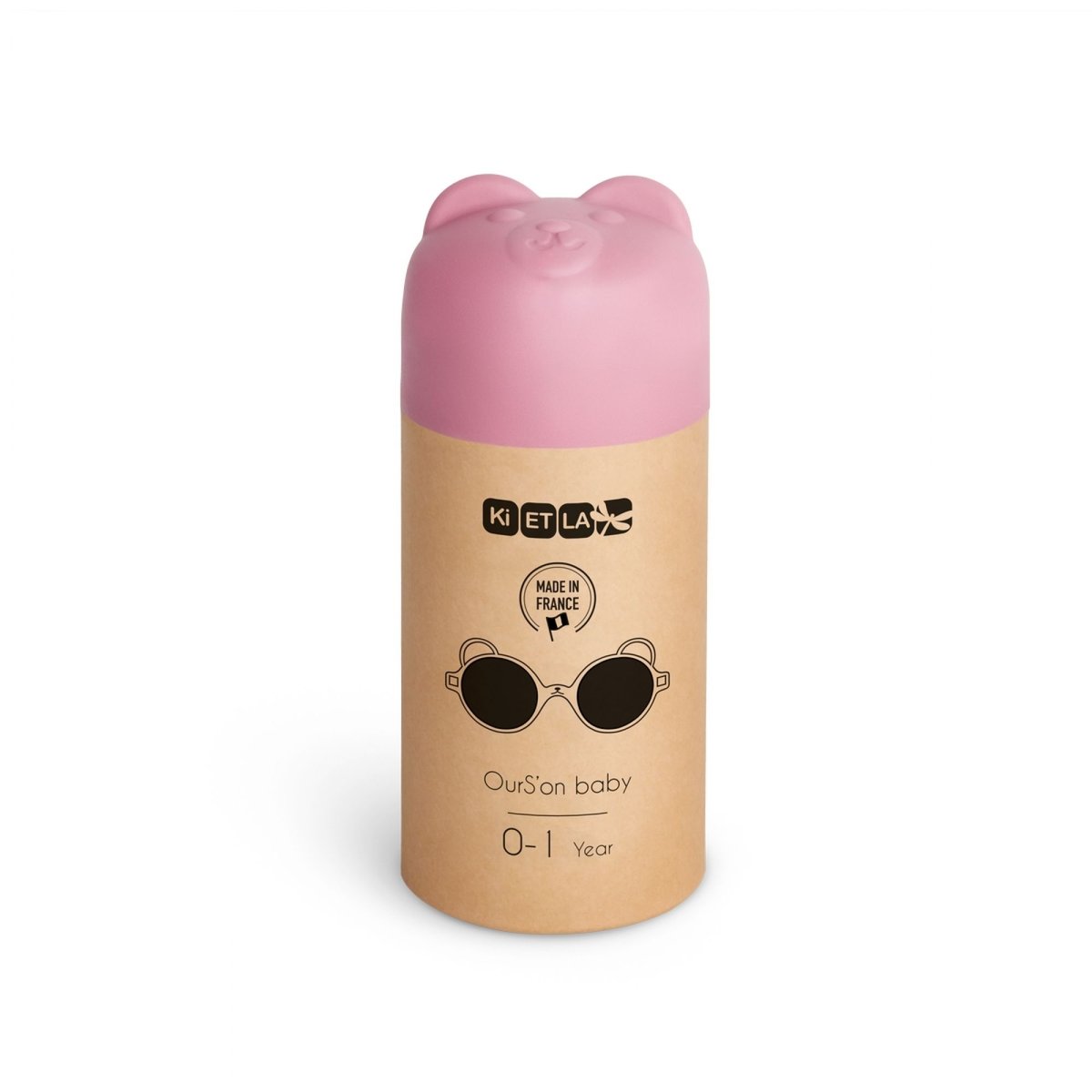 Lunettes de soleil bébé 0-1 ans Ourson Rose pâle rose, KI ET LA