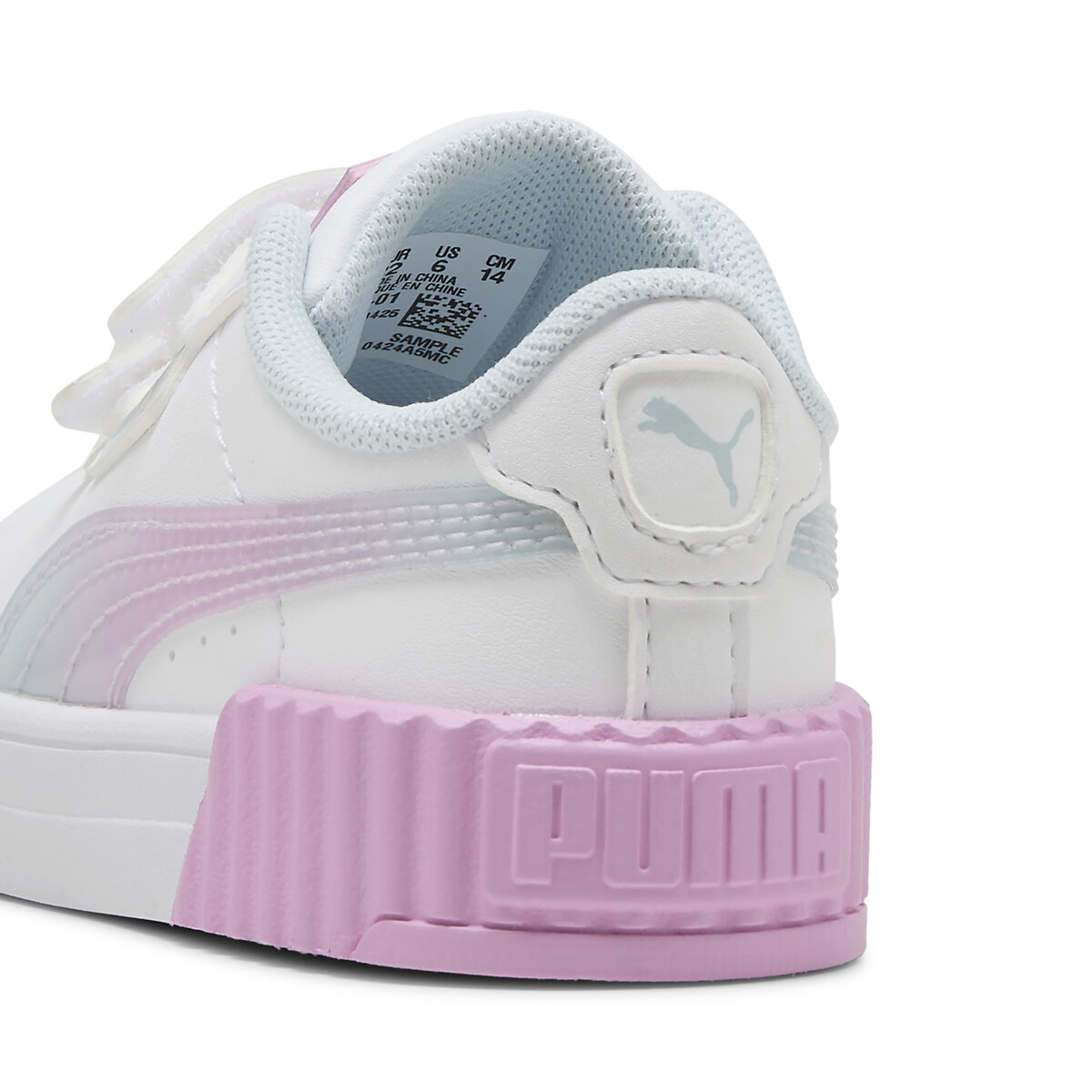 Baskets à scratch CARINA 3.0 FADED GLOW V blanc/rose irisé, PUMA