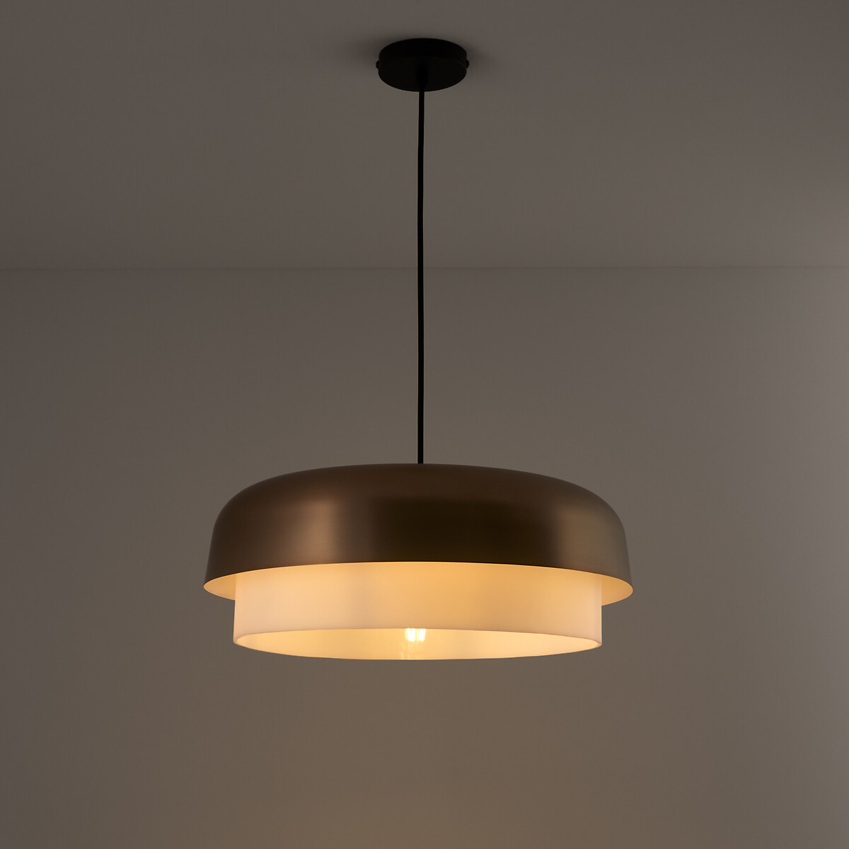 Suspension simple métal finition moka, Clepsos moka, AM.PM