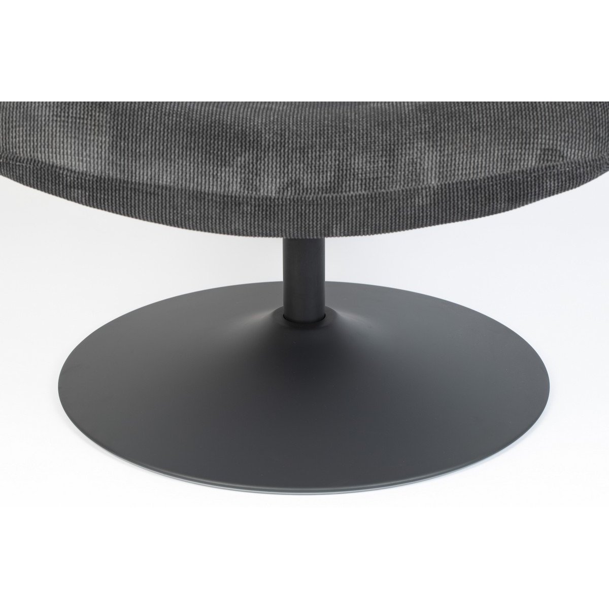 Fauteuil lounge en velours - BUBBA anthracite, ZUIVER