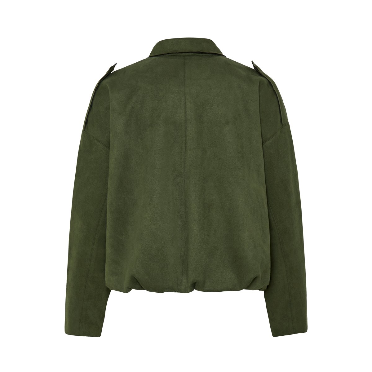 Veste manches longues, col chemise vert rifle green, ICHI