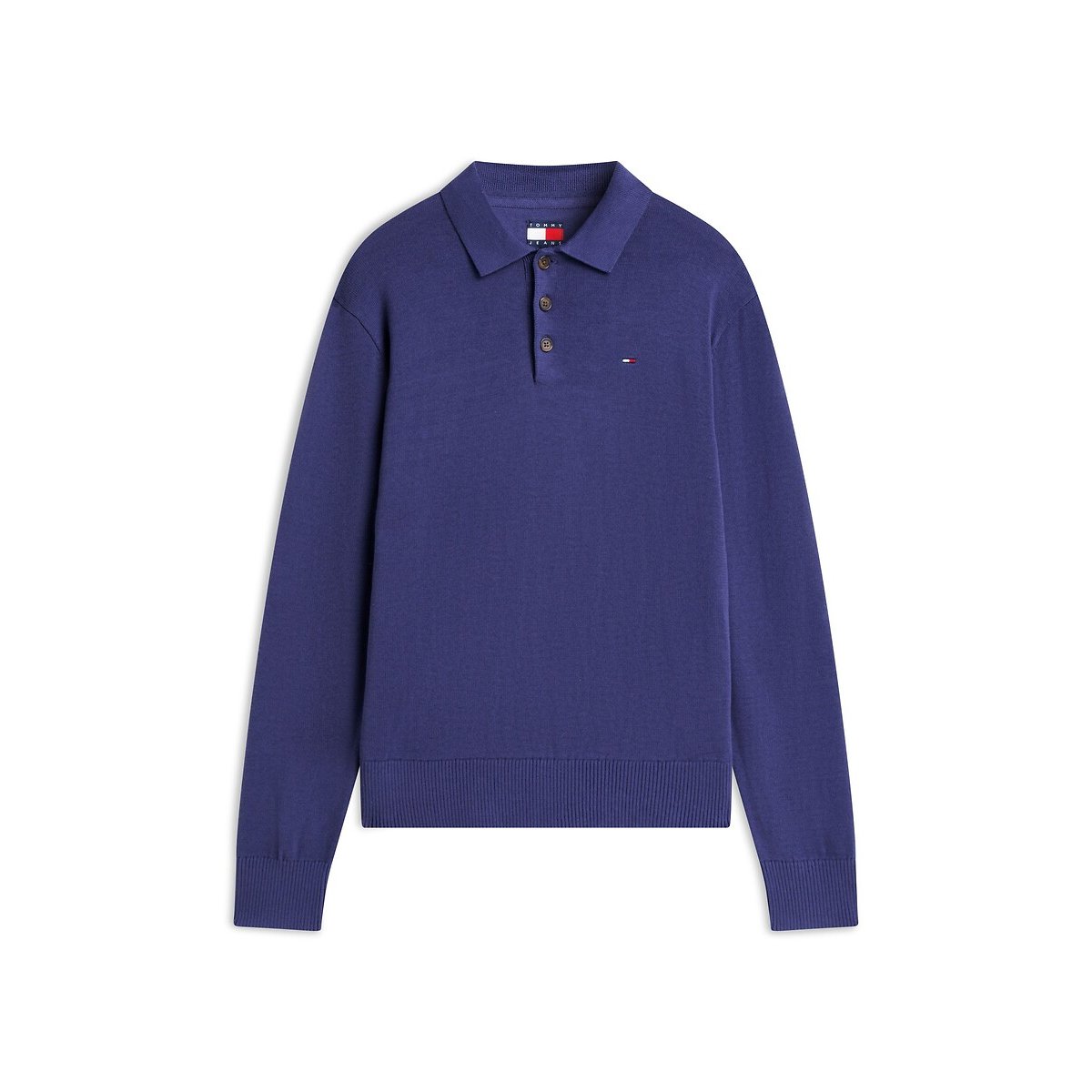 Camisola slim-fit, gola polo azul , TOMMY JEANS