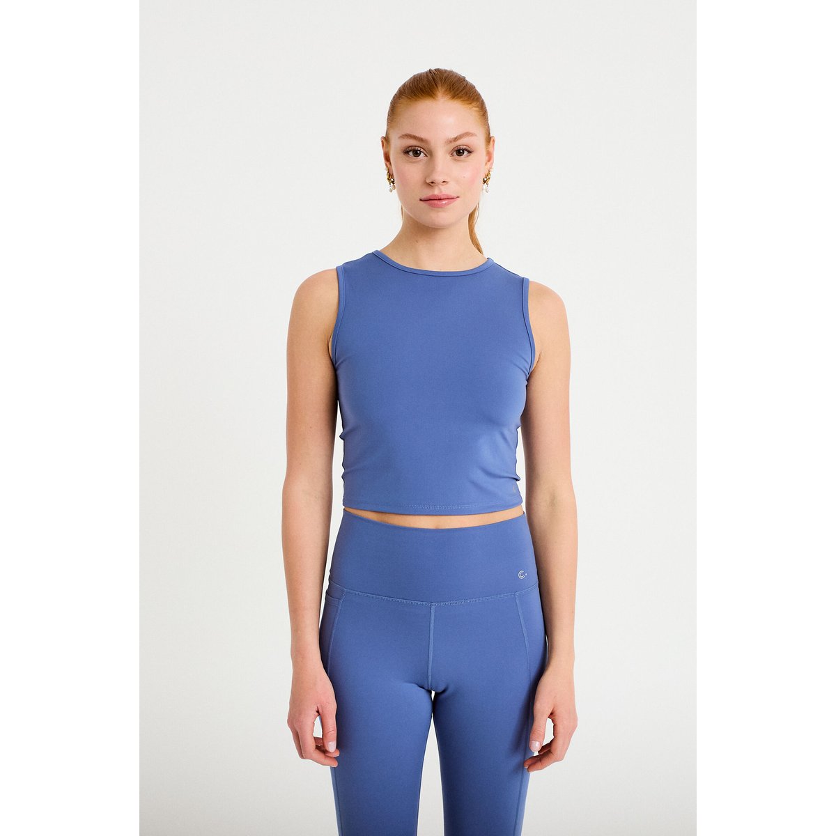 Débardeur col rond activewear bleu foncé, CACHE CACHE