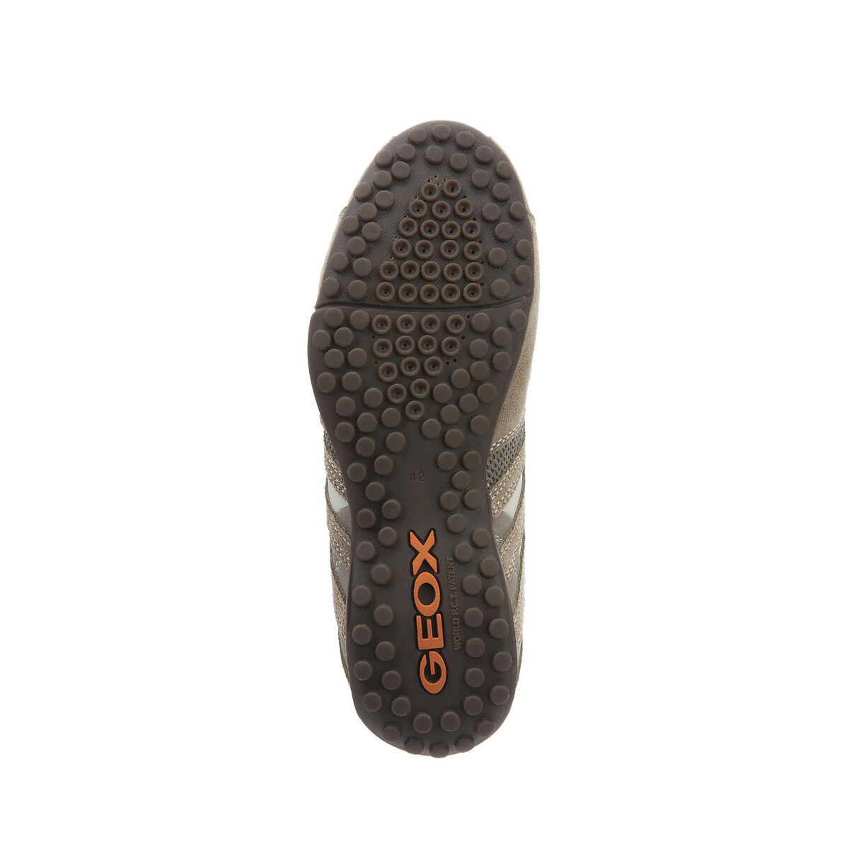 Sapatilhas modelo de enfiar, Snake bege, GEOX
