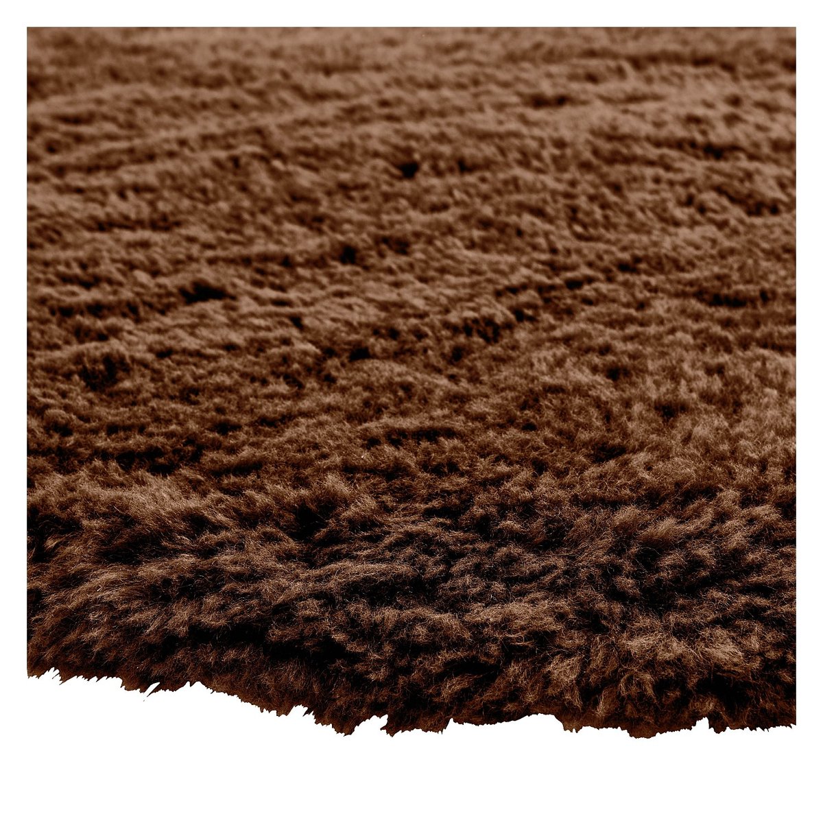 Tapis imitation fourrure CAZIMIR marron, HABITAT