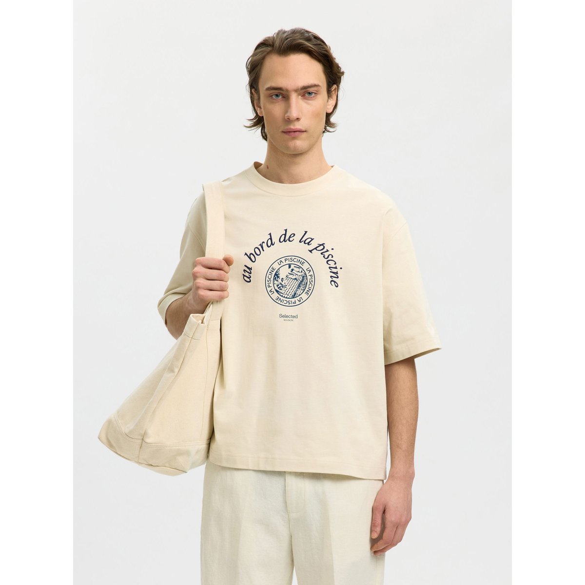 T-Shirt birch, SELECTED