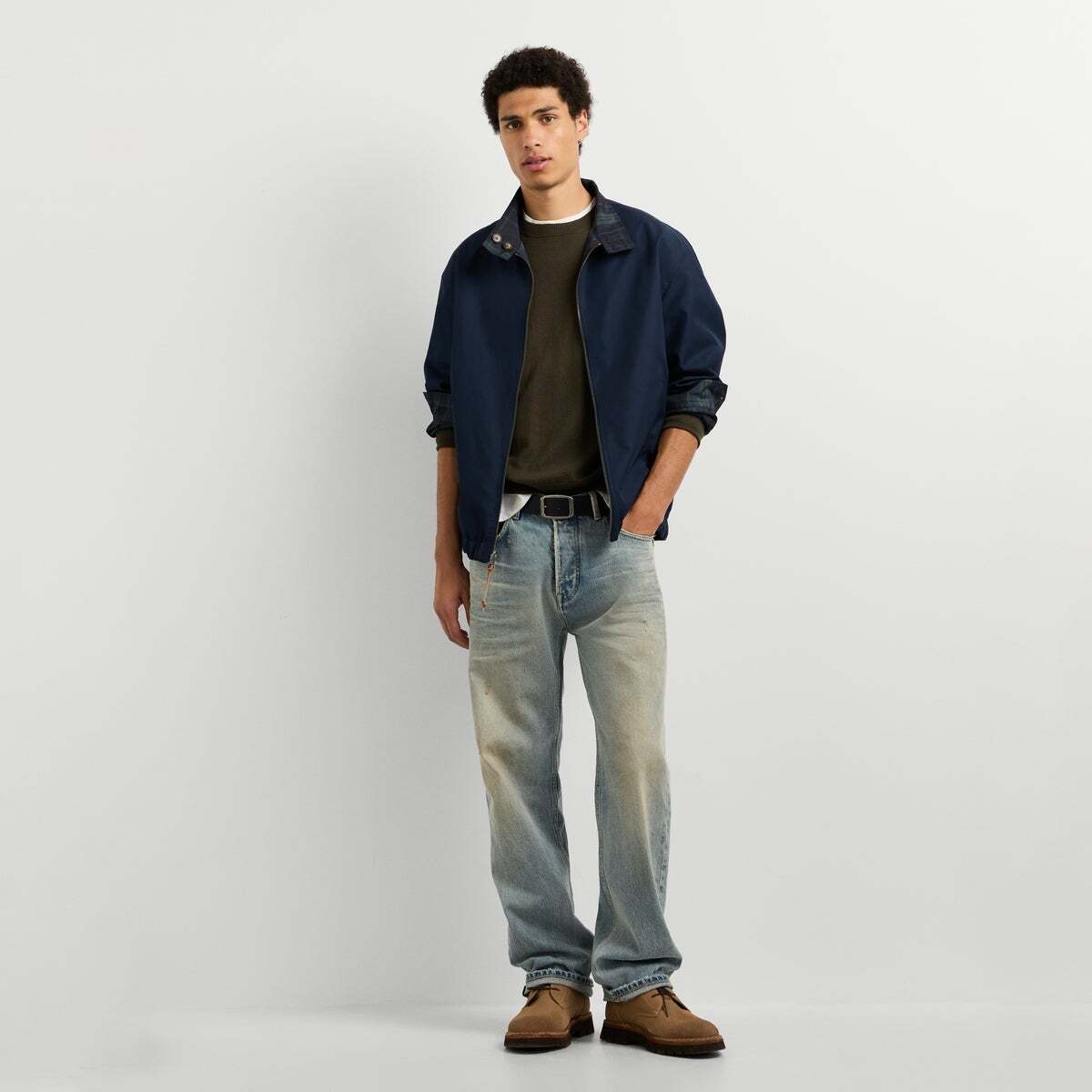 Veste Harrington Réversible Coupe Regular bleu dulwich, PEPE JEANS