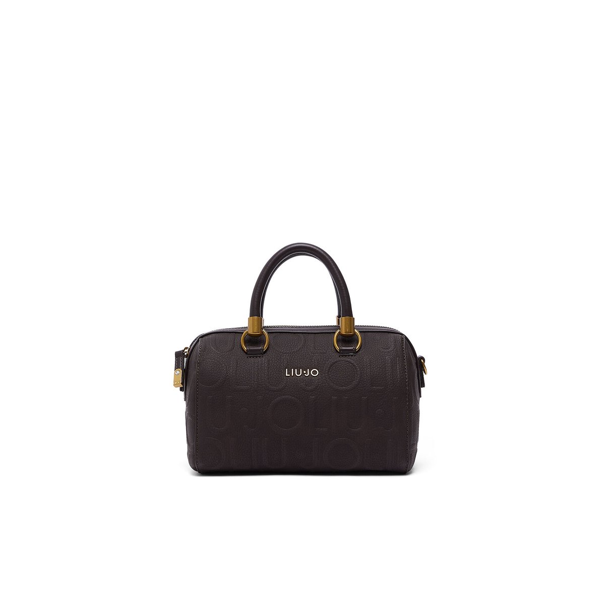 Petit Sac à Main avec Logo marron foncé, LIU JO