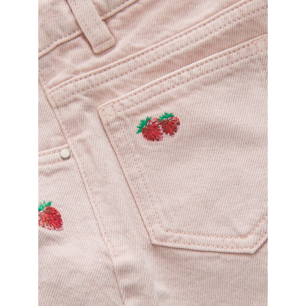 Bermuda brodé fraise rose, NEXT