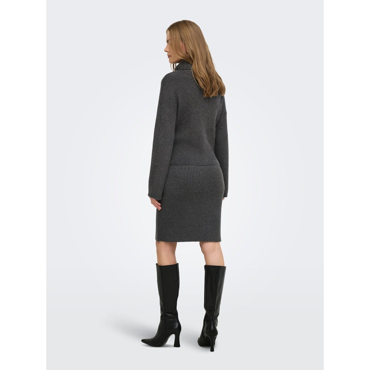 Pull En Maille dark grey melange, ONLY