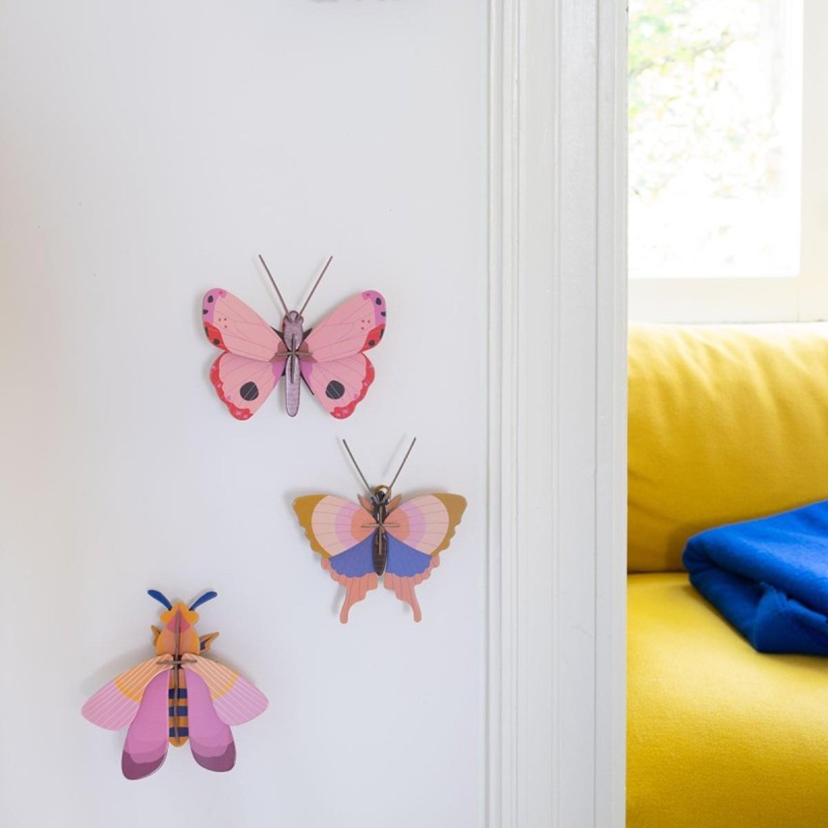 Papillon mural Gold Rim multicolore, STUDIO ROOF