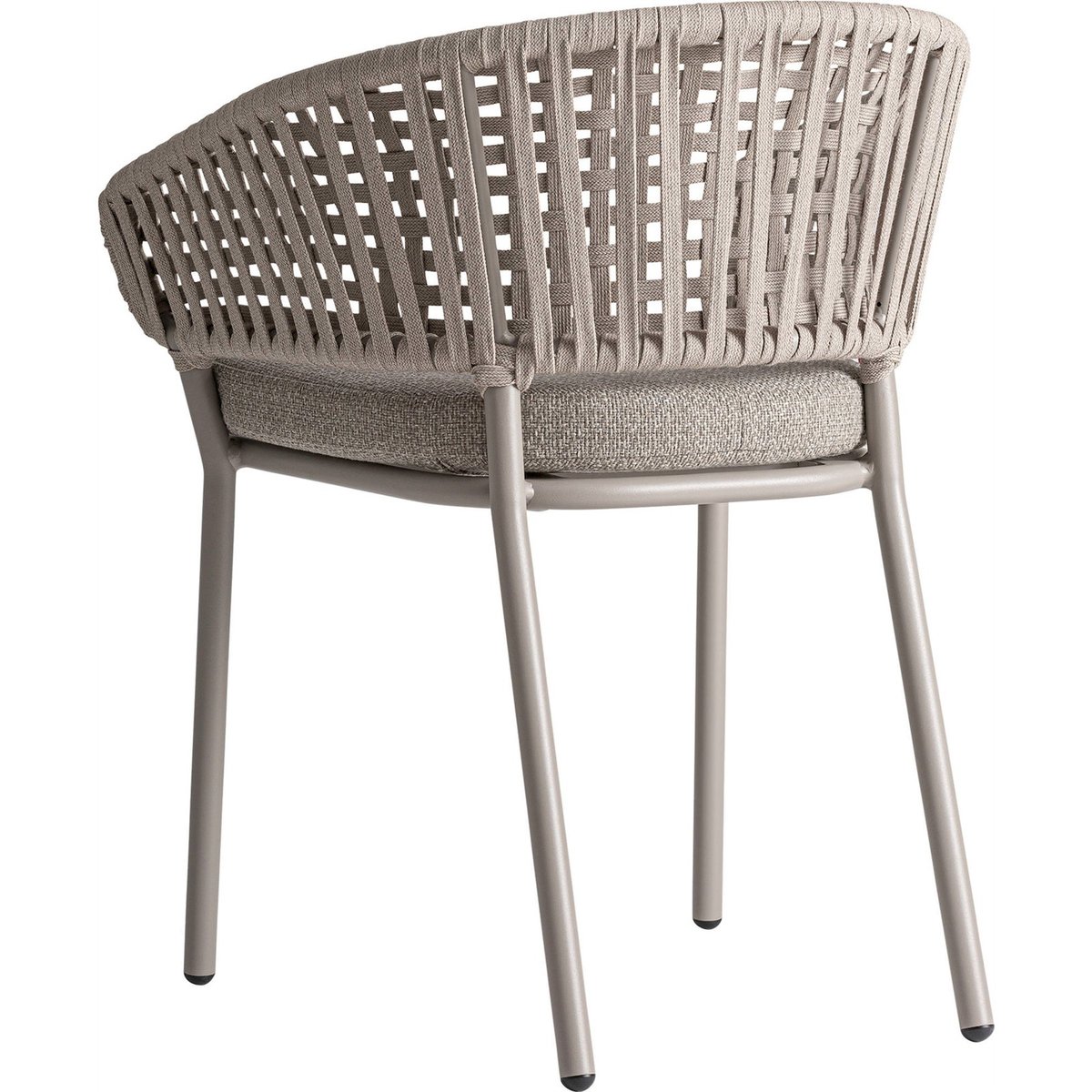 Chaise en aluminium collection S.LENK taupe, RECOLLECTION