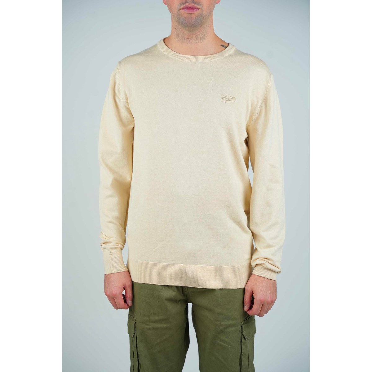 Pull col rond tulsa bleu  9SWE2333AD beige, REDSKINS