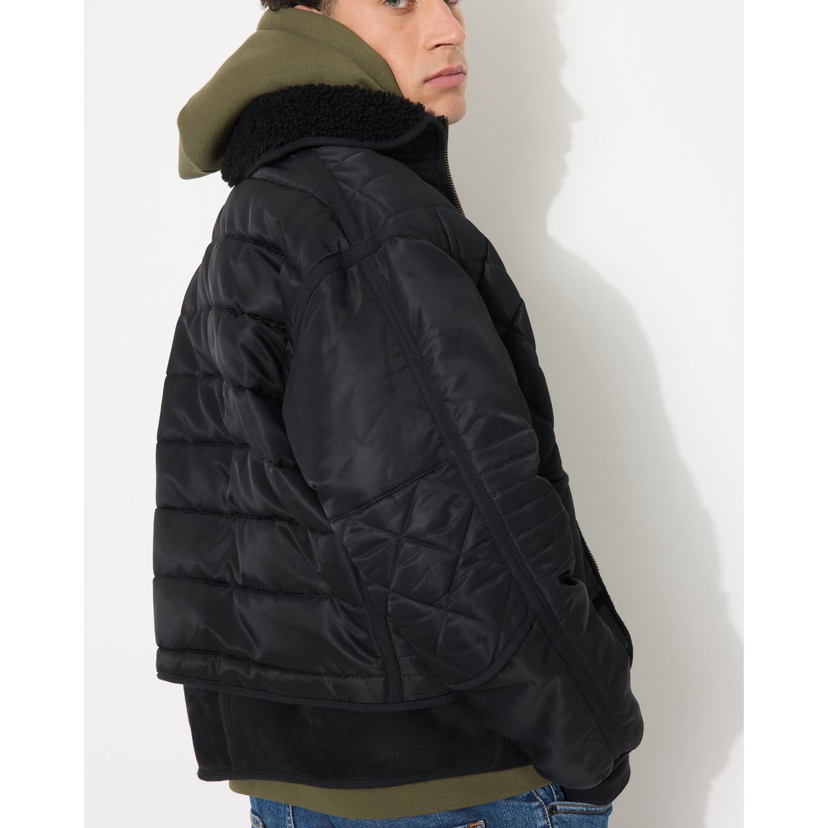 Blouson uni col montant COSMO noir, CHEVIGNON