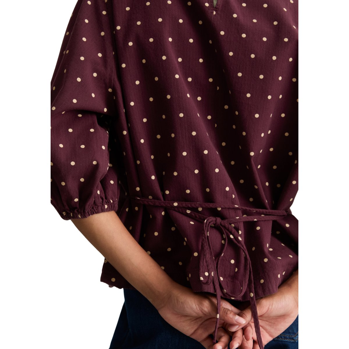Chemisier en seersucker, coupe classique en pur coton bio rouge, MARC O’POLO DENIM