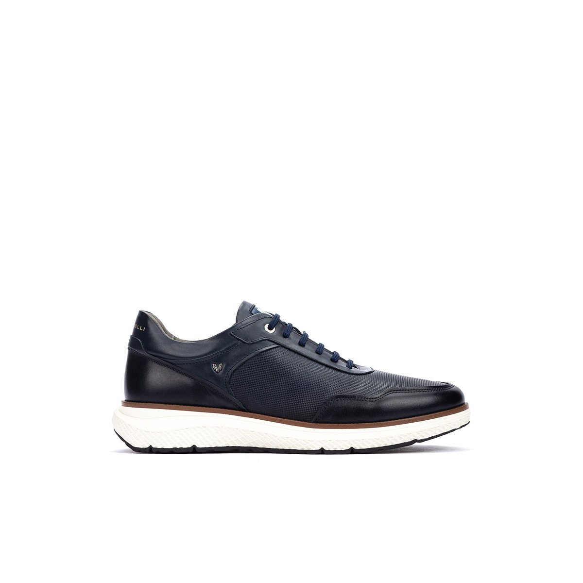 Baskets cuir Canterbury blue, MARTINELLI