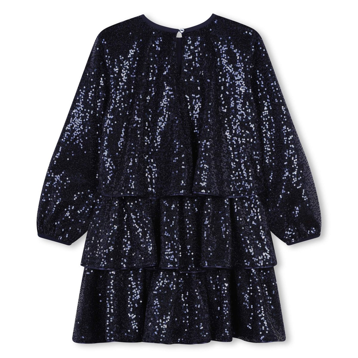 Robe volantée à sequins royal blue, BILLIEBLUSH