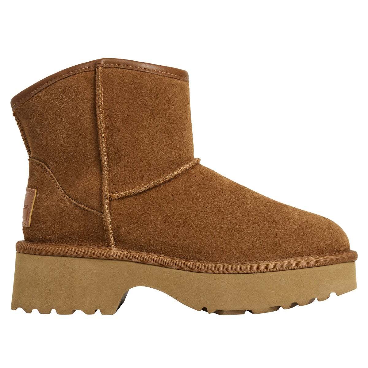 Bottines En Daim À Plateforme brun tabac, PEPE JEANS