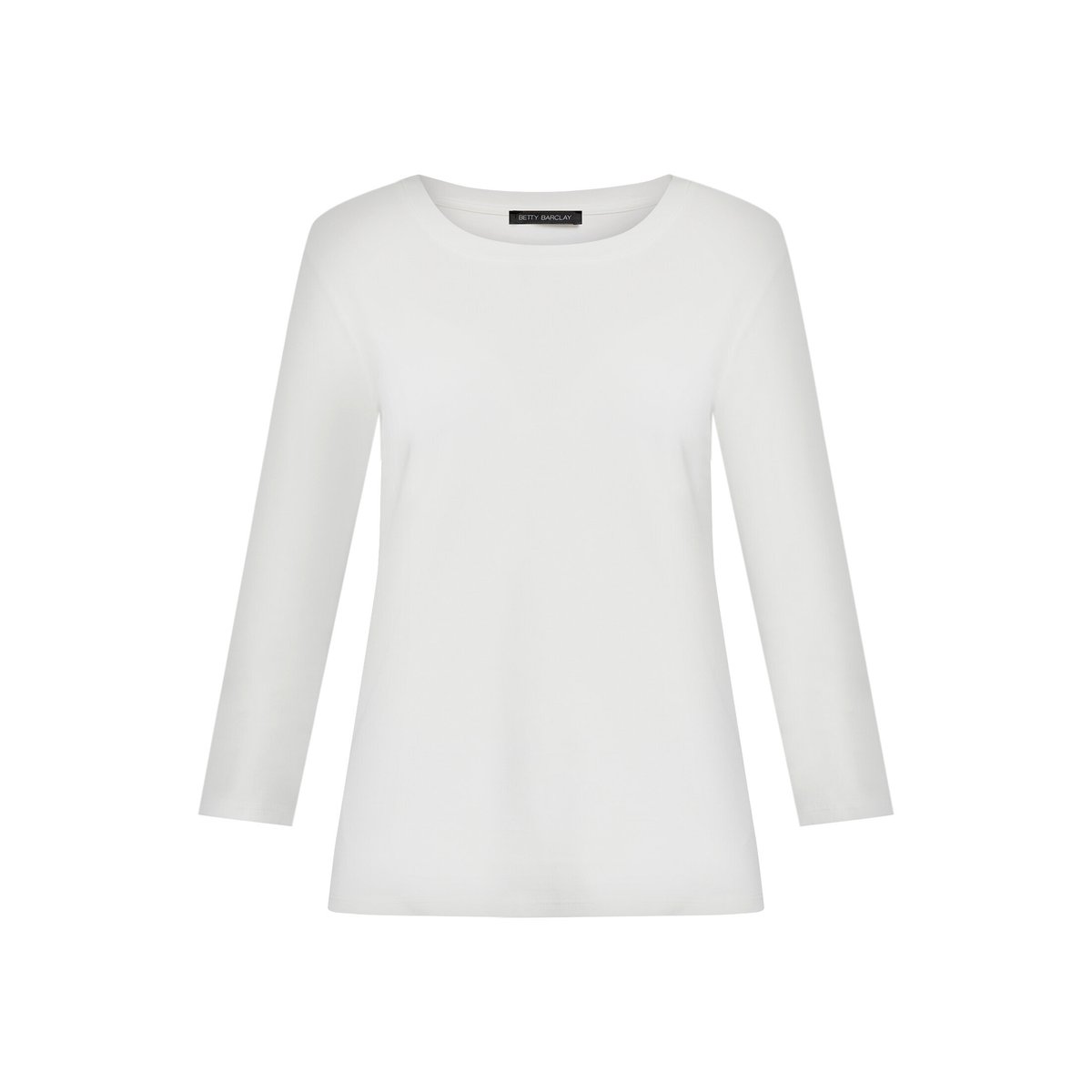 T-shirt basique à encolure ronde blanc, BETTY BARCLAY