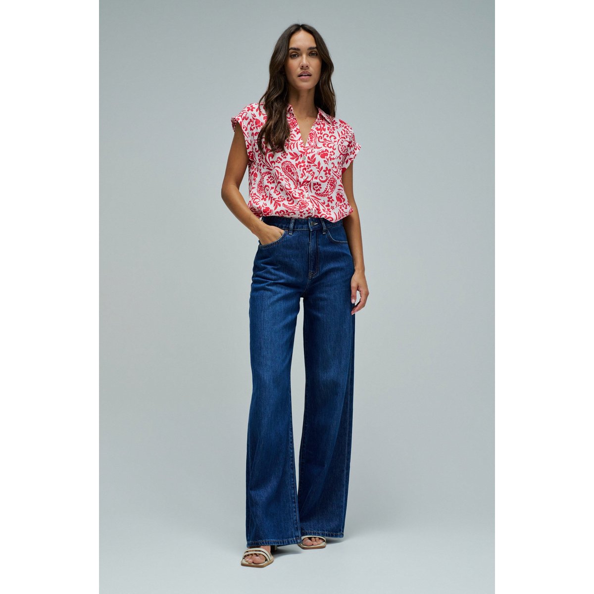 BLOUSE À MOTIF FLORAL rose, SALSA JEANS