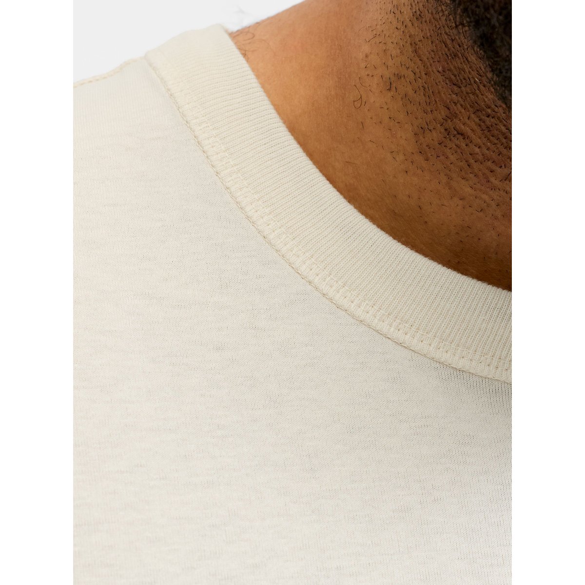T-Shirt antique white, JACK & JONES