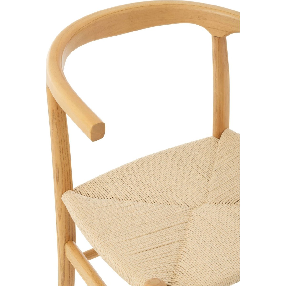 Chaise en hêtre et corde tressée naturel, RECOLLECTION