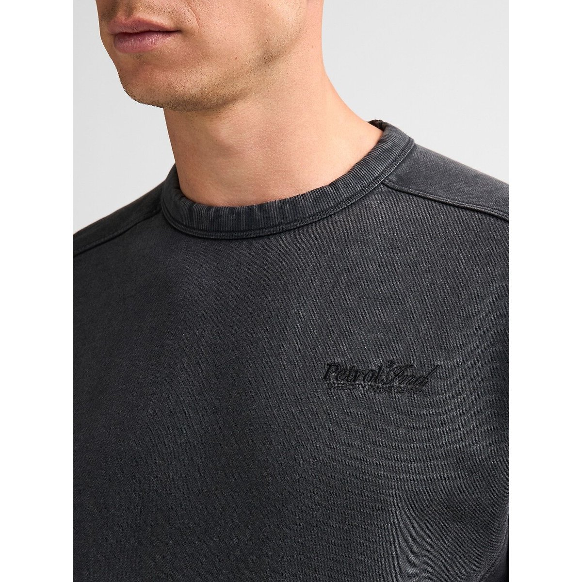 Sweat col rond gris foncé, PETROL INDUSTRIES