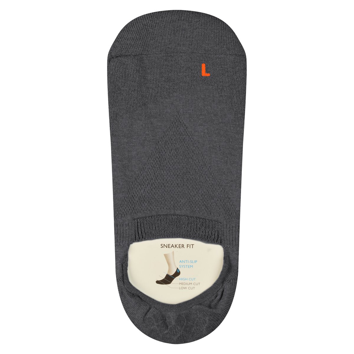 Chaussettes invisibles Cool Kick Fibre artificielle gris, FALKE