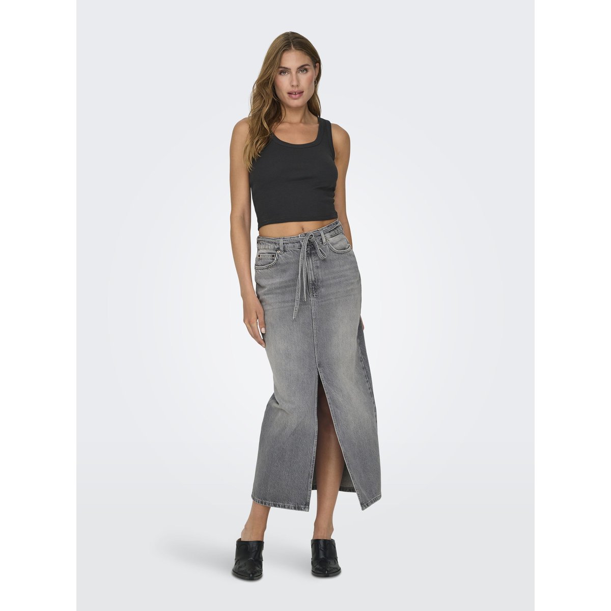 Jupe En Denim medium grey denim, ONLY