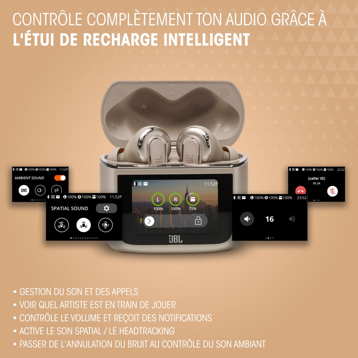 Ecouteurs Tour Pro 3 Champagne couleur unique, JBL