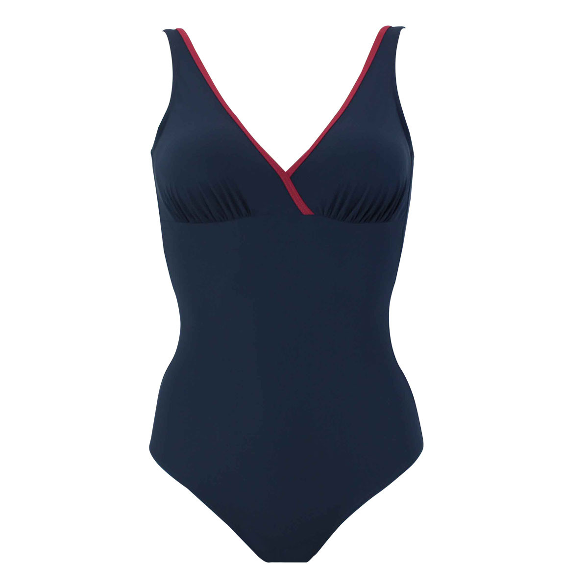 Maillot de bain 1 pièce natation LINER bleu nuit, JANINE ROBIN