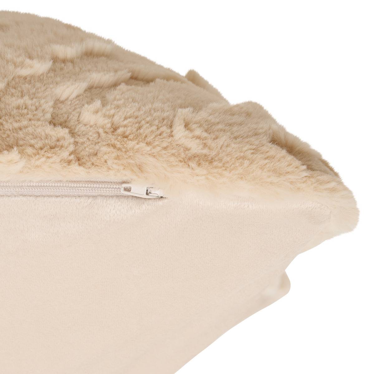 Coussin rectangulaire NALIA beige lin, ATMOSPHERA