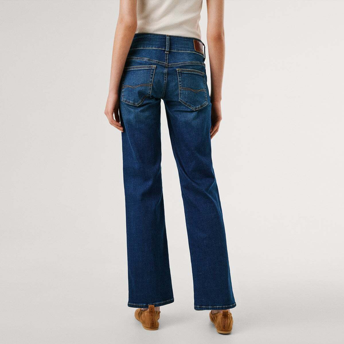 Jean Coupe Regular, Taille Basse - Venus faded pepe blue powerflex, PEPE JEANS