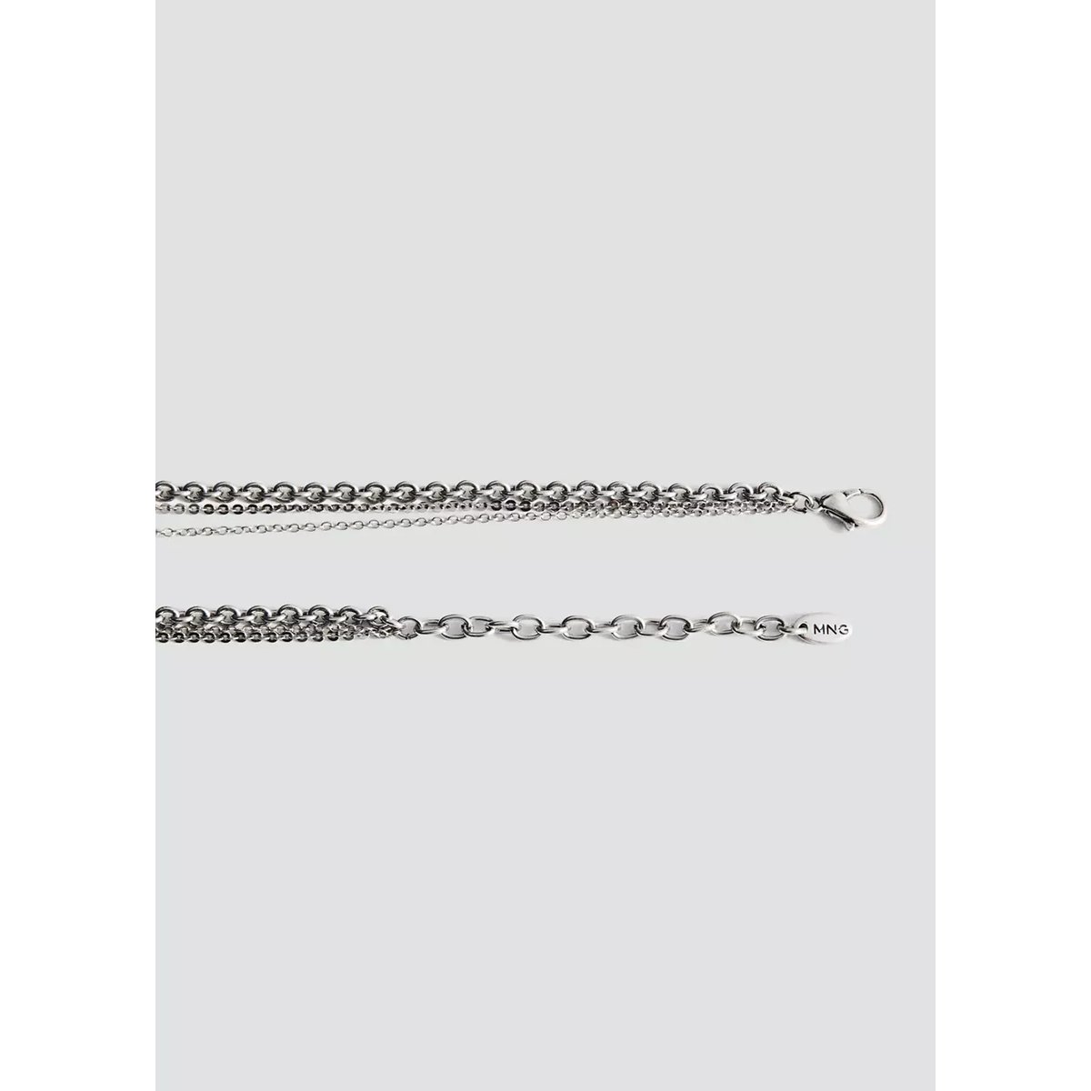 Collier perles combinées argent, MANGO