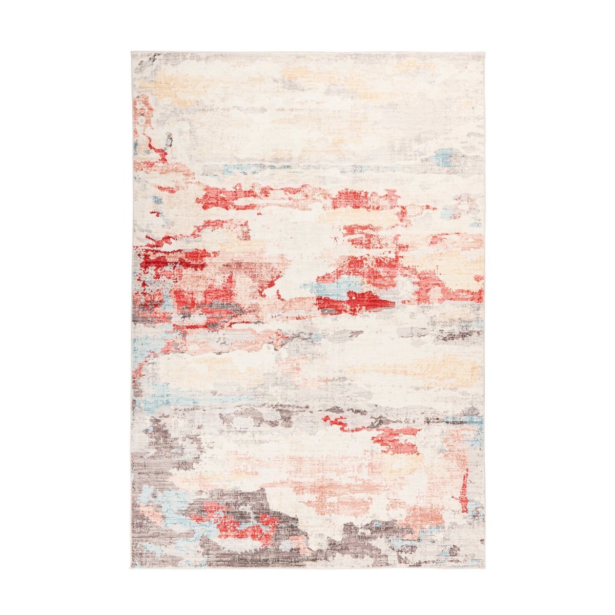 Tapis rectangulaire fait main, PIEMONT multicolore, RECOLLECTION