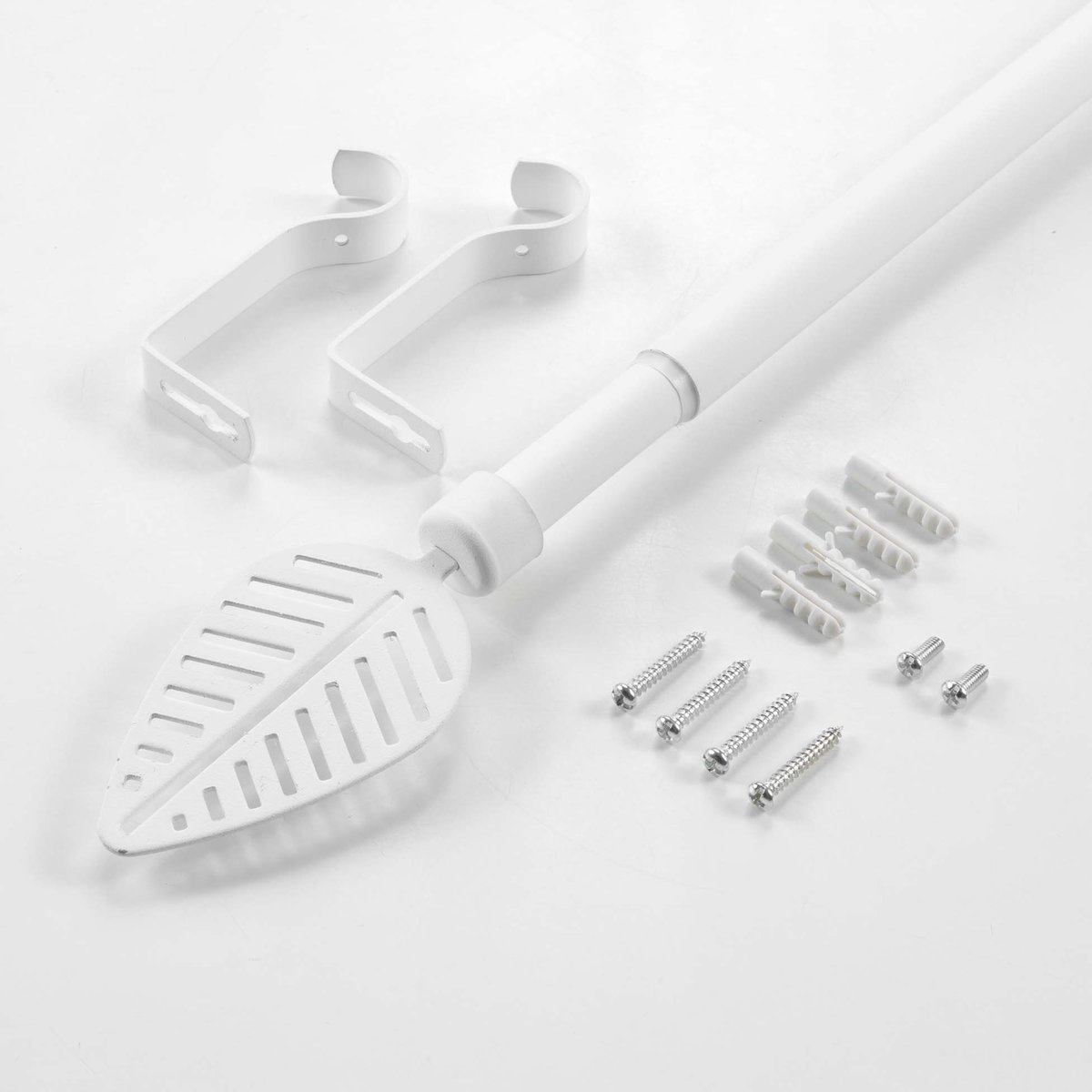 Tringle extensible en kit - 120-210 cm blanc, DOUCEUR D'INTÉRIEUR