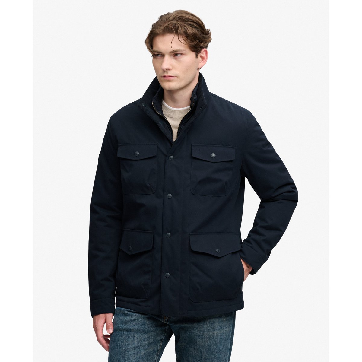 Veste Burford 2-en-1 coupe décontractée bleu marine éclipse, SUPERDRY