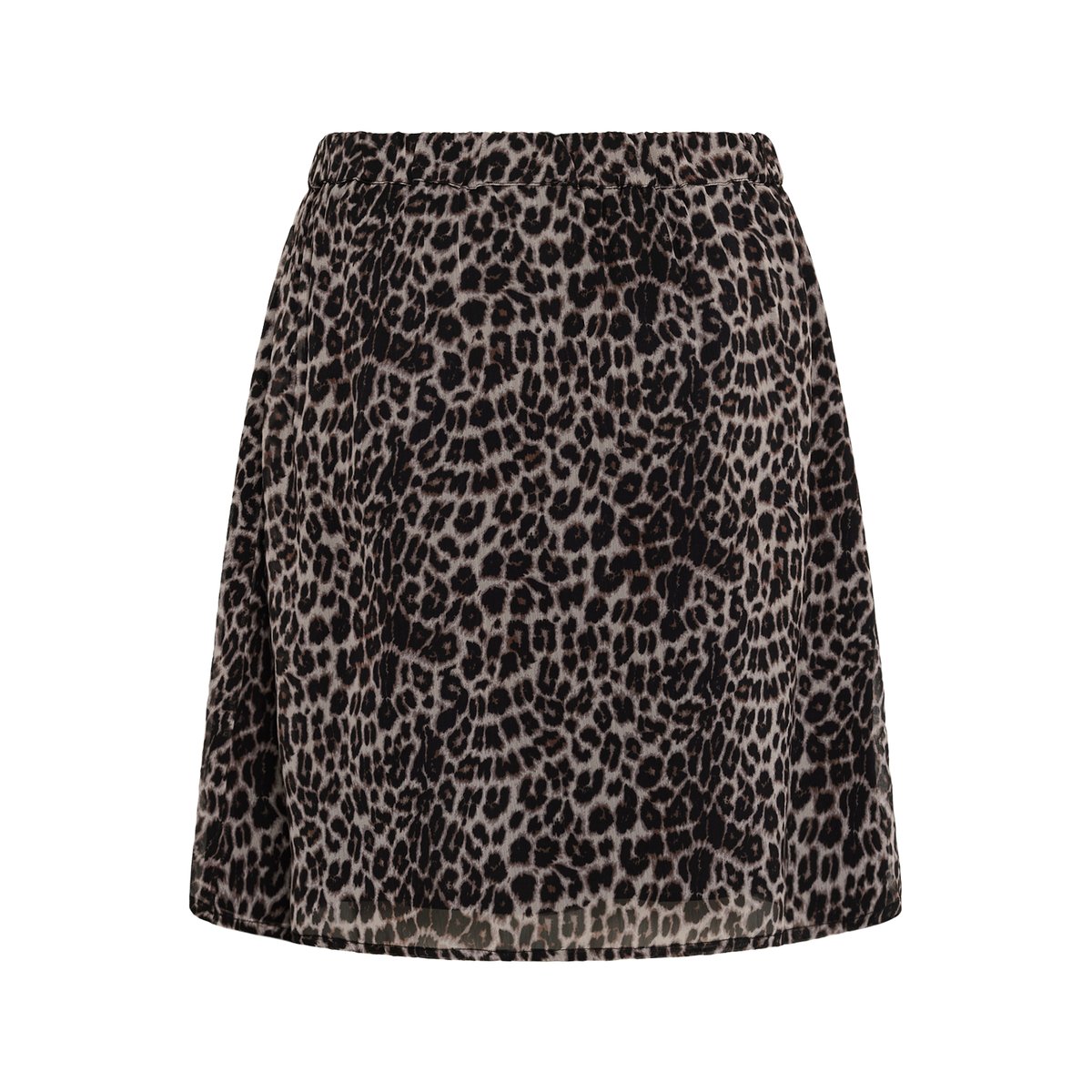 Jupe casual beige natural animal spots, CREAM