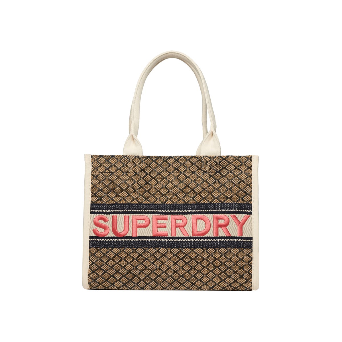 Sac fourre-tout Luxe bleu marine losange, SUPERDRY