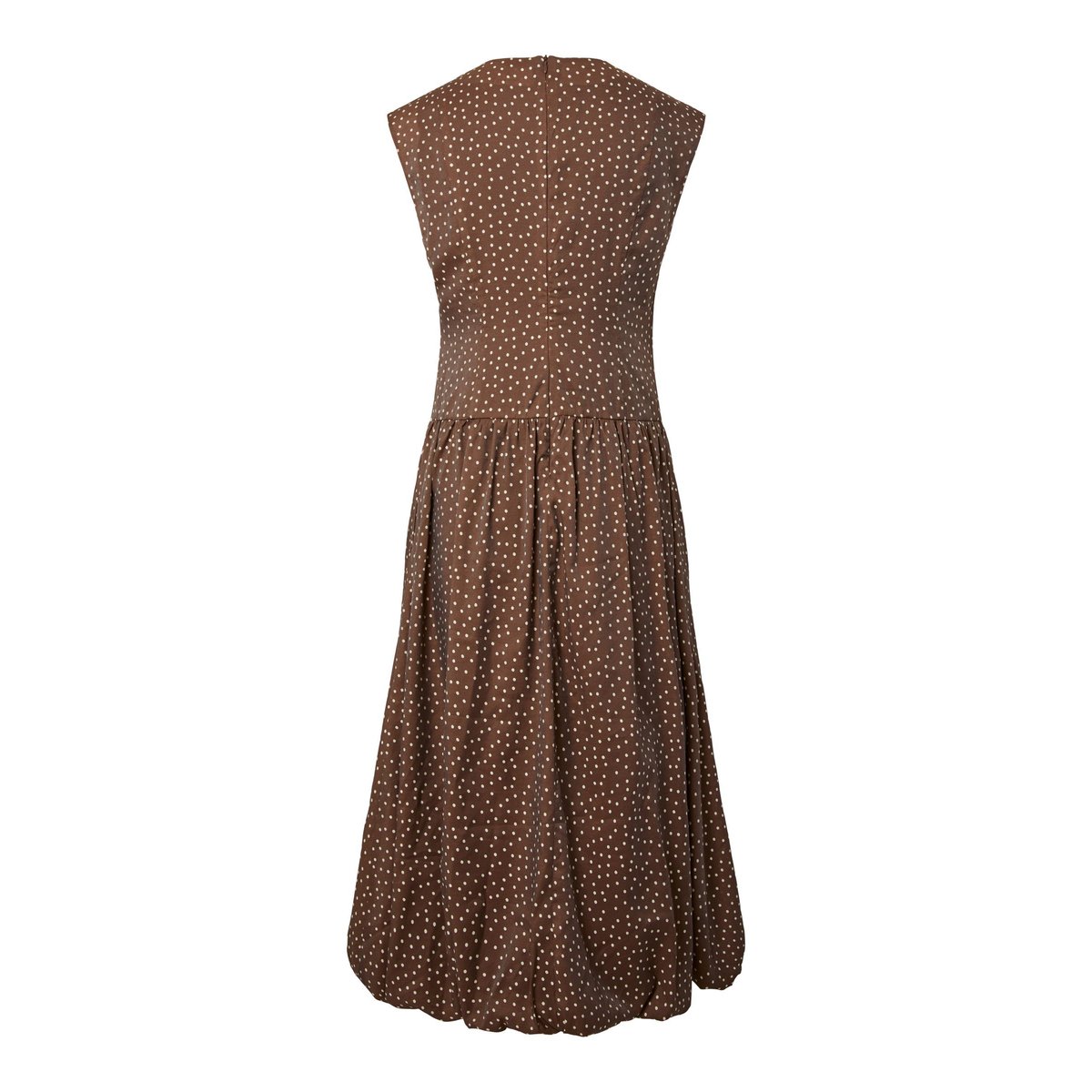 Robe Mi-Longue marron - pinecone1, YAS
