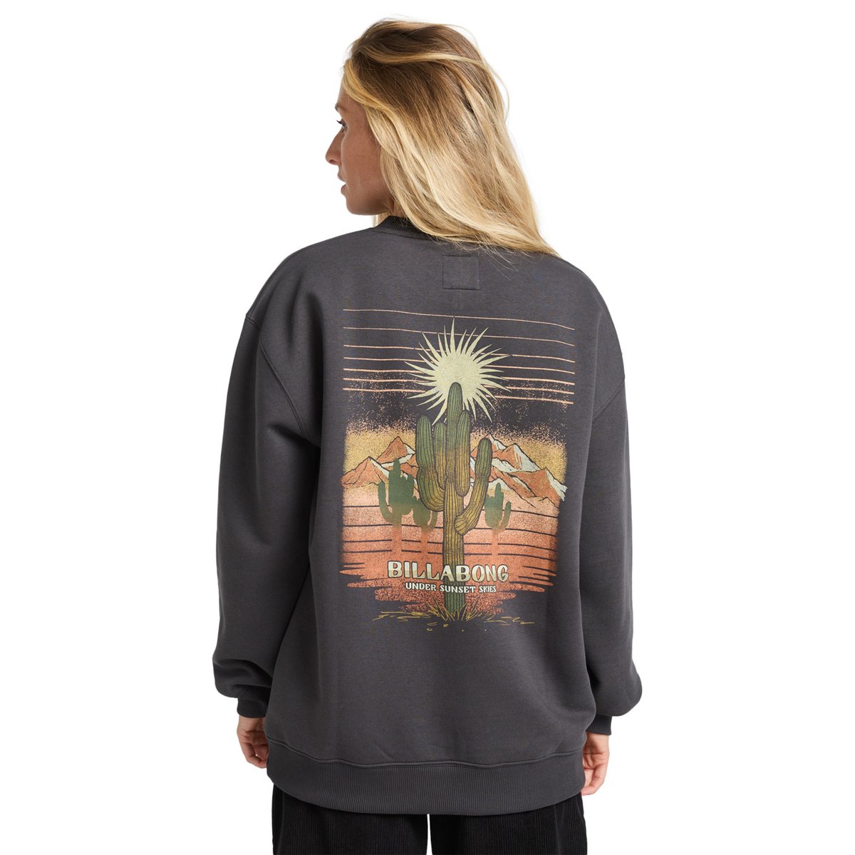 Sweat à capuche DESERT BREAK noir off black, BILLABONG