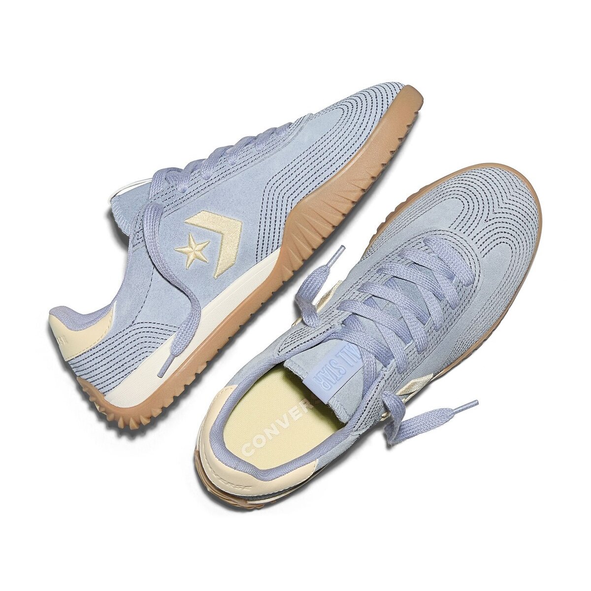 Baskets Run Star Trainer Stitched Suede bleu, CONVERSE