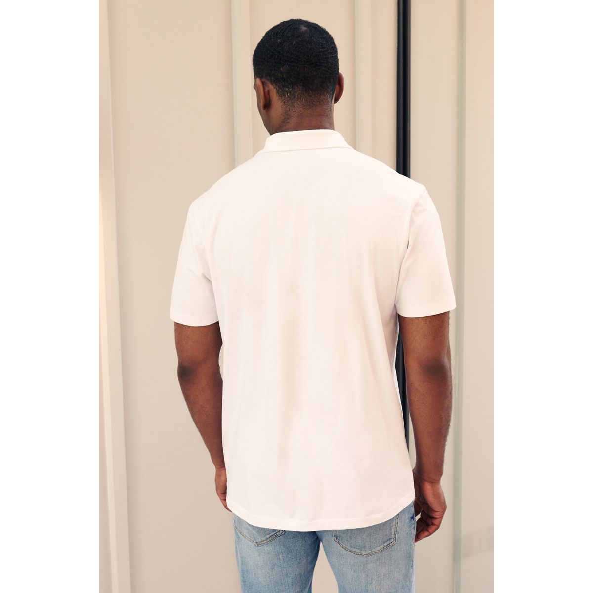 Polos en jersey à manches courtes, lot de 3 blanc, NEXT