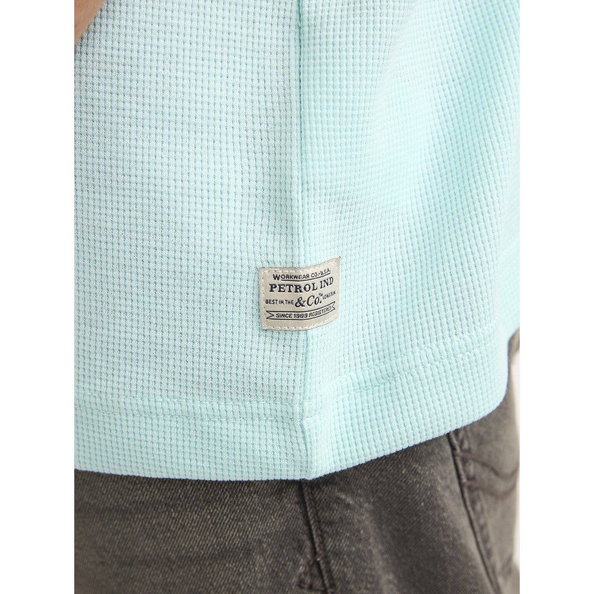 T-shirt en jersey pedregal vert cool mint, PETROL INDUSTRIES