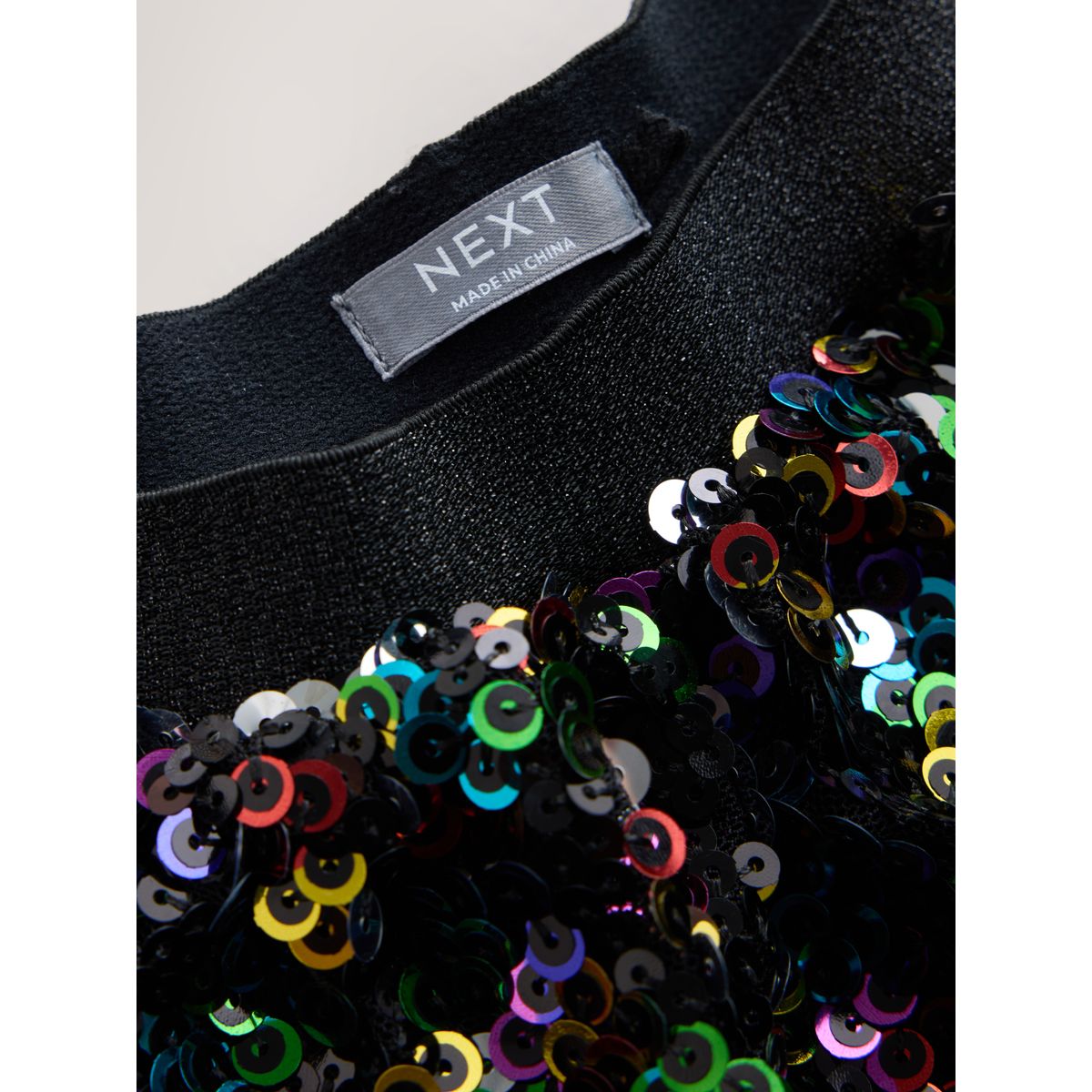 Jupe à sequins et froufrous effet superposé multi-couleurs, NEXT