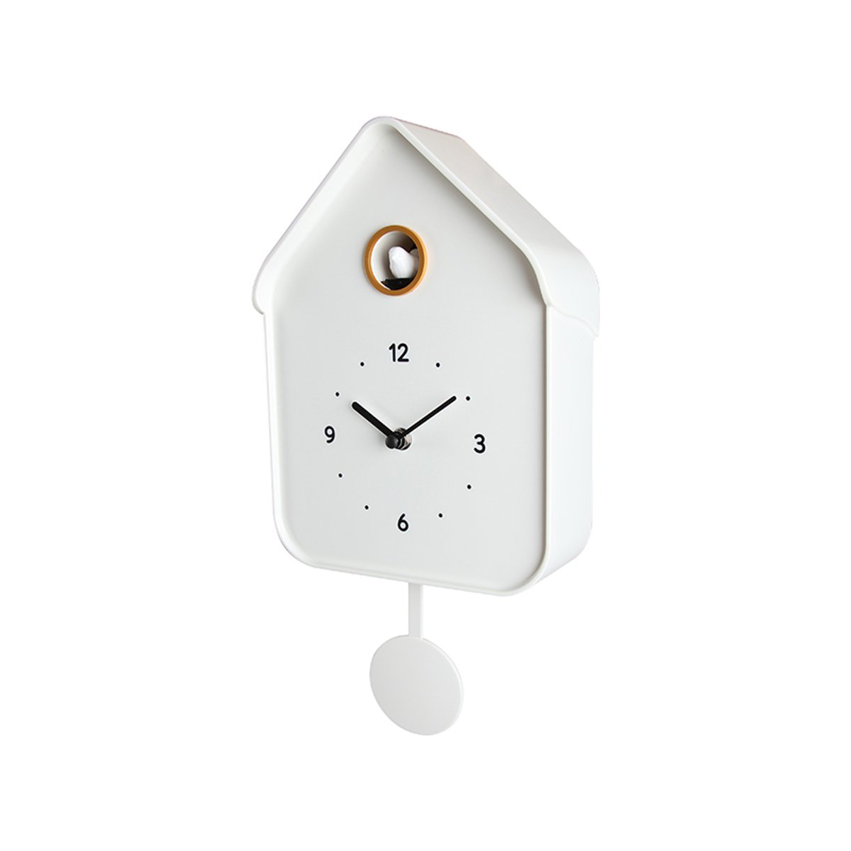 Horloge coucou 20.6x39cm blanc, EMDE