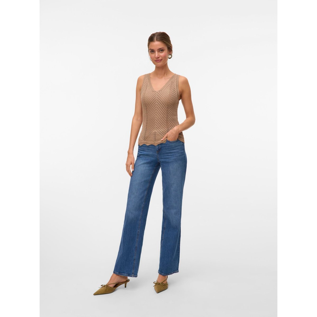 Pull En Maille silver mink, VERO MODA