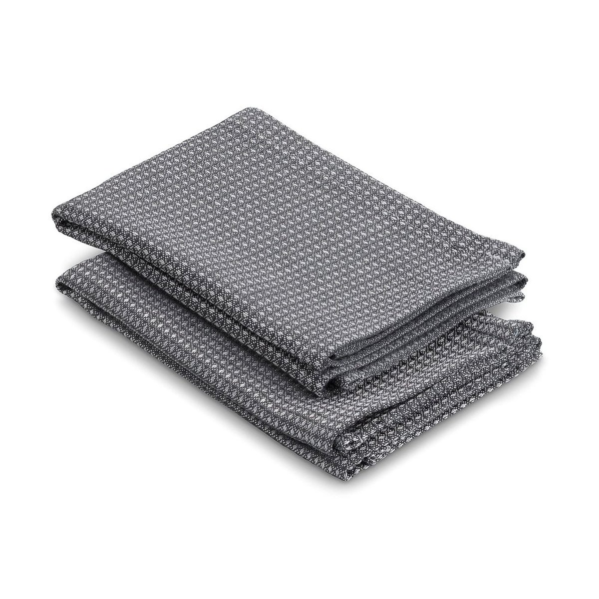 Set de 2 torchons 32 x 32 cm gris, KELA