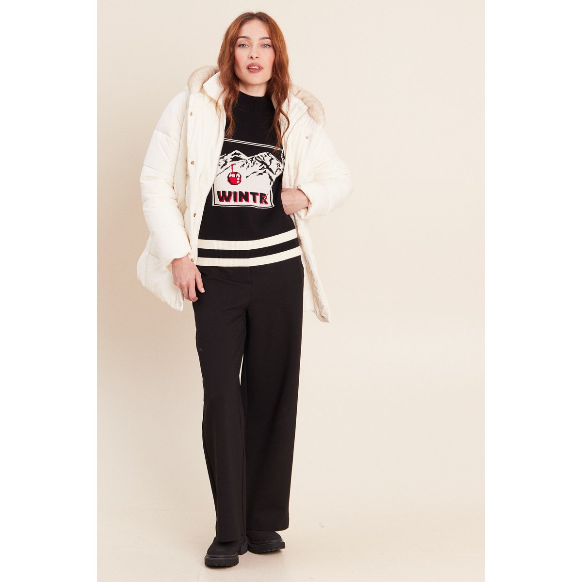 Pull col montant noir, BREAL