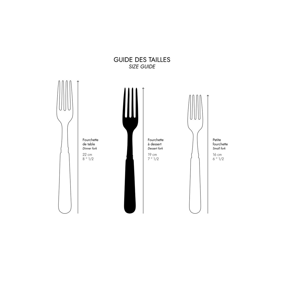 Fourchette à dessert, Gustave nacre, SABRE